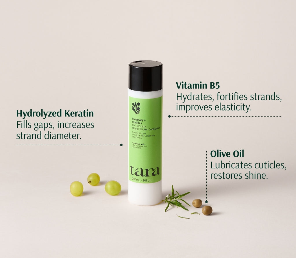 بلسم اكليل الجبل  + البيبدات لزيادة سماكة الشعر