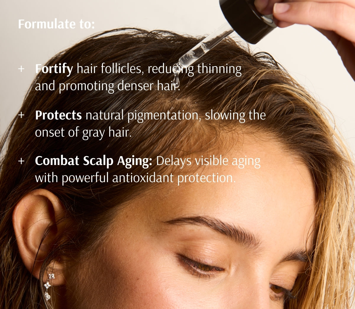 سيروم لفروة الرأس الميرمية + الفيتامينات المتعدده  لمقاومة الشيب وعلامات شيخوخة الشعر